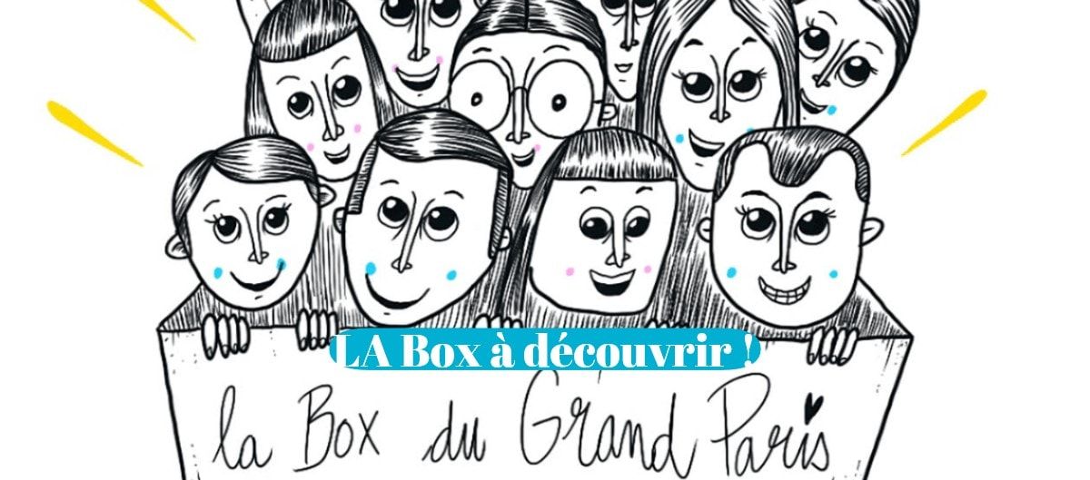 Illustration de la Box du Grand Paris portée par une foule souriante