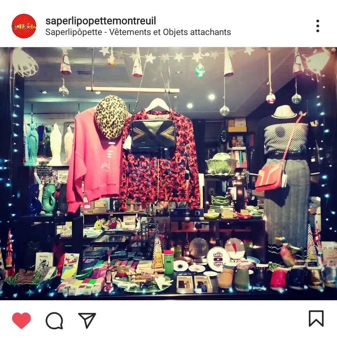 Boutique Saperlipopette à Montreuil